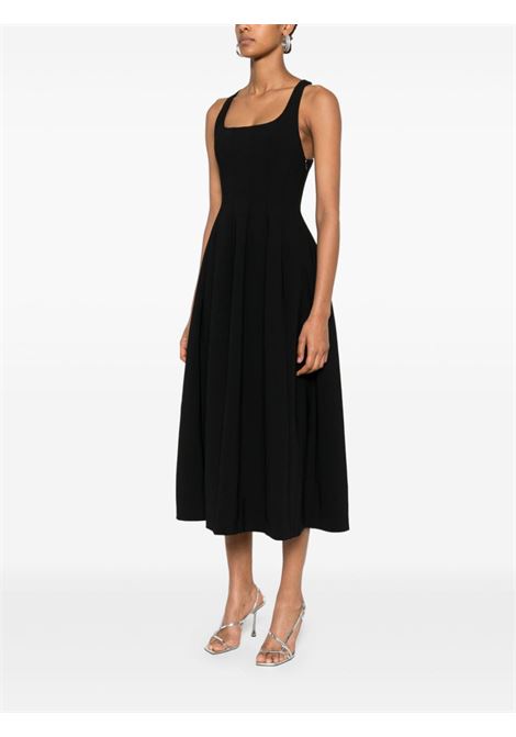 Black pleated midi dress Philosophy di Lorenzo Serafini - women PHILOSOPHY DI LORENZO SERAFINI | 040257210555